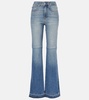 La Croisette high-rise flared jeans