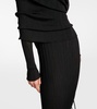 Draped off-shoulder maxi dress