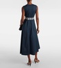Preston cotton-blend poplin midi dress