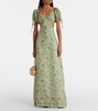Cielo Honeysuckle floral linen maxi dress