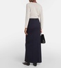Circeo wool maxi skirt