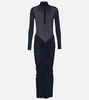 Ruched maxi dress
