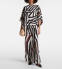 Camino striped silk top