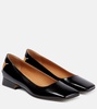 Leather ballet flats