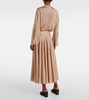 Pointelle maxi skirt