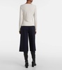 Catullo ruched crêpe jersey top