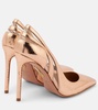 Talk To Me 105 metallic leather pumps 