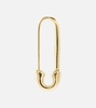 Safety Pin 18kt gold single earring 