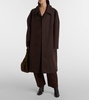 Wool and cotton-blend coat