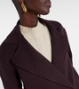 Double-breasted wool coat