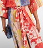 Printed wide-leg pants