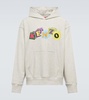Logo cotton jersey hoodie