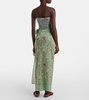 Lavanda cotton and silk beach cover-up