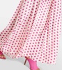 Giselle off-shoulder polka-dot midi dress
