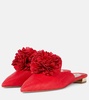 Couturier appliqué mules