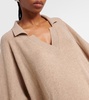 Cashmere and wool polo sweater