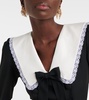 Bow crystal-embellished earrings