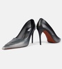 90 ombré leather mesh pumps