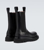 Lug leather ankle boots