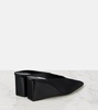 Cube 75 satin wedge mules