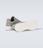 Oversized Retro suede platform sneakers