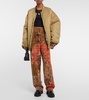 Bandana tie-dye cotton piqué pants