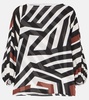 Camino striped silk top