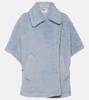 Tebe alpaca, wool, and silk teddy cape