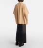 Printed layered cotton T-shirt