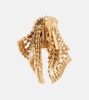 Bow crystal-embellished earrings