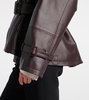 Tim caped leather jacket