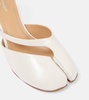 Tabi leather pumps