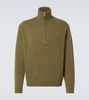 Half-zip cashmere sweater