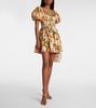 Caramelo Lirio floral cotton minidress