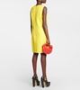 Intrecciato leather minidress