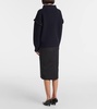Gene embellished virgin wool hoodie