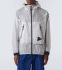 Paneled PU raincoat