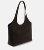 Cabas suede tote bag
