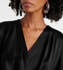Envers draped satin top