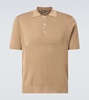 Silk and cotton polo shirt