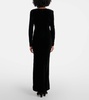 Velvet maxi dress