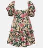 Alaria Rocio ruffled floral minidress