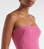 Strapless midi dress