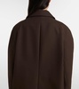 Wool and cotton-blend coat