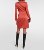 Maura wrap satin minidress