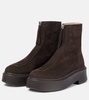 Zipped Boot 1 suede ankle boots