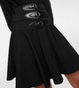 Belted wool minidress