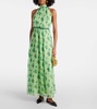 Cactus halterneck silk gown