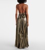 Ivy leopard-print open-back maxi dress