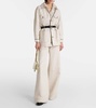 Oboli cotton and linen wide-leg pants
